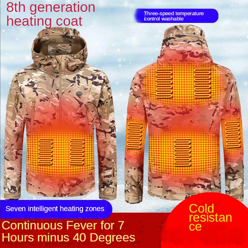 Outdoor Mountaineering Clothing Heating Ski Clothing Charging Heating Cotton Clothing Jackets Electric Heating Jackets