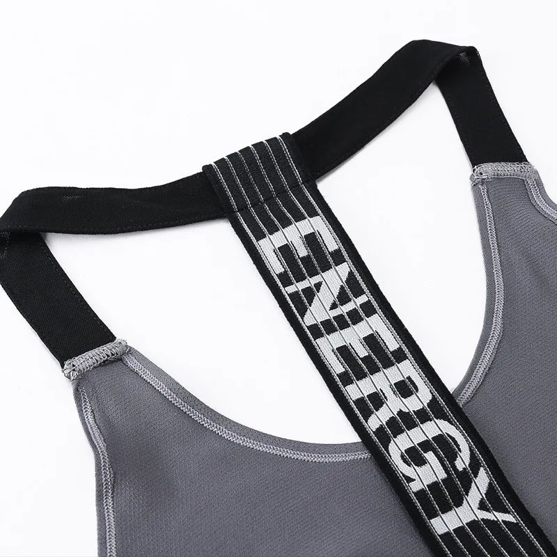 2024 Gym Tops Women's Sports Top Letter Backless Shirts Sleeveless Yoga Tops Fitness Running Quick Dry Tank Crop Top