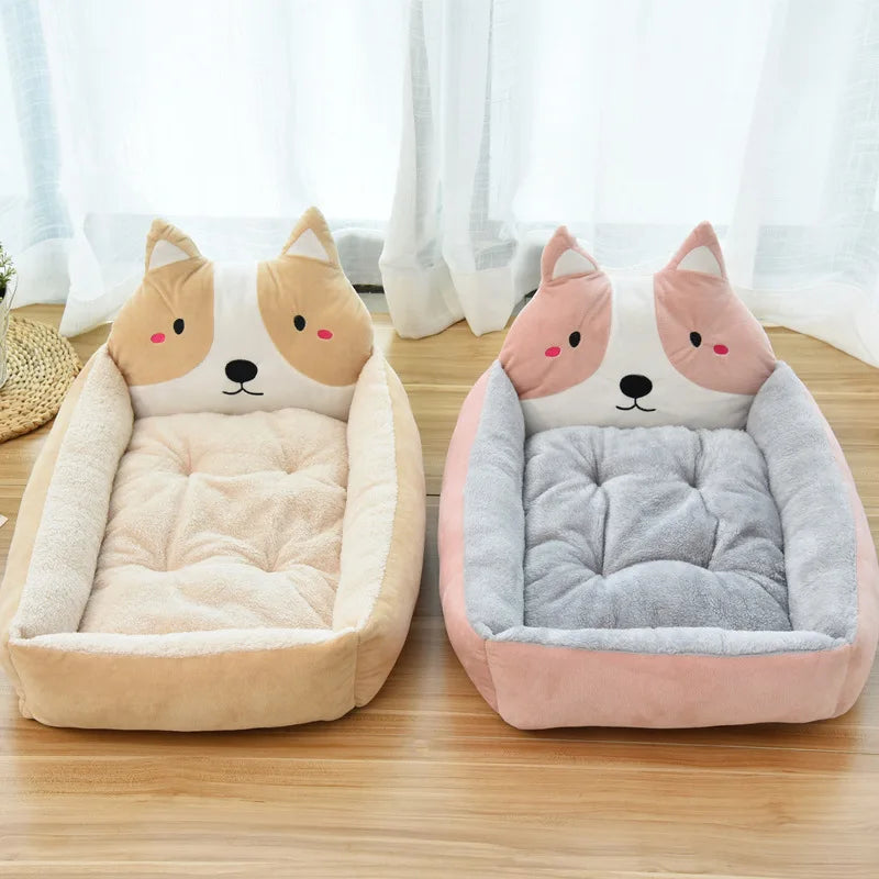 Cute Animal Shape Dog Beds for Large Small Medium Dogs Bed for Big Dogs Accessories for Large Dogs House Kennel Sofa Anti-stress