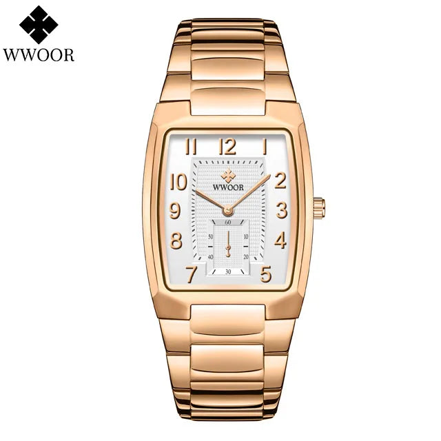 Fashion Women Wrist Watches WWOOR New Top Brand Luxury Creative Steel Ladies Bracelet Watch Dress Female Quartz Waterproof Clock