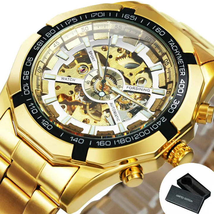 Winner Watch Men Skeleton Automatic Mechanical Watch Gold Skeleton Vintage Man Watch Mens Watches Top Brand Luxury часы мужские