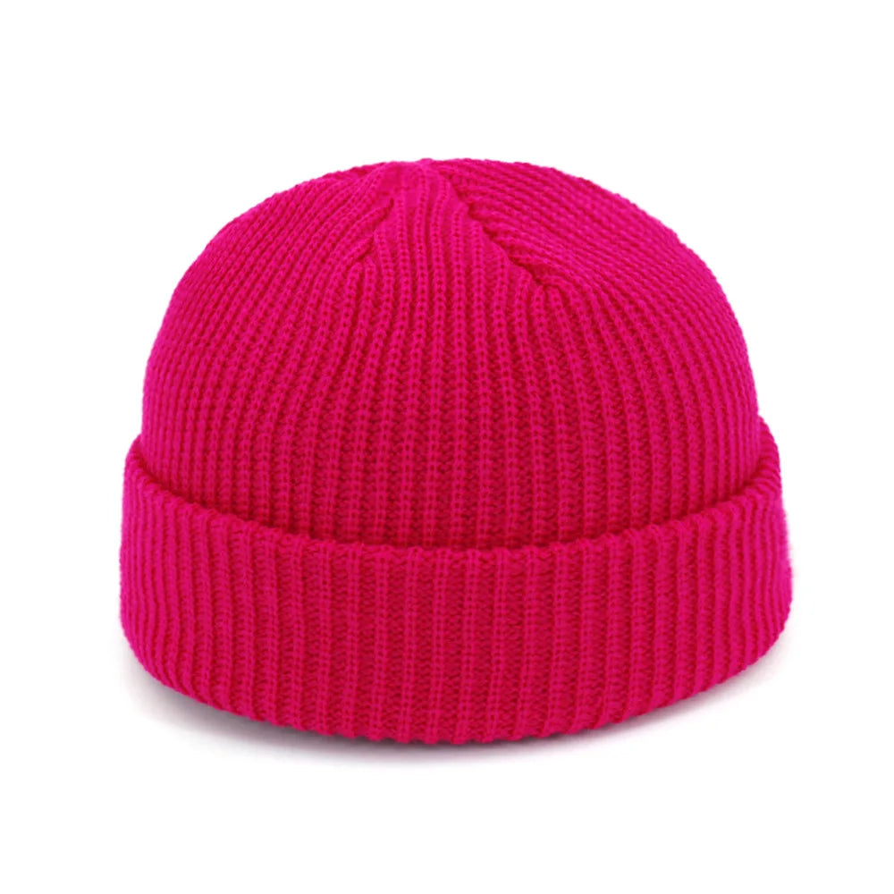 "Trendy Pumpkin Beanie - Warm Knitting Skull Cap for Men & Women - Unisex Hip-Hop Style Winter Hat"