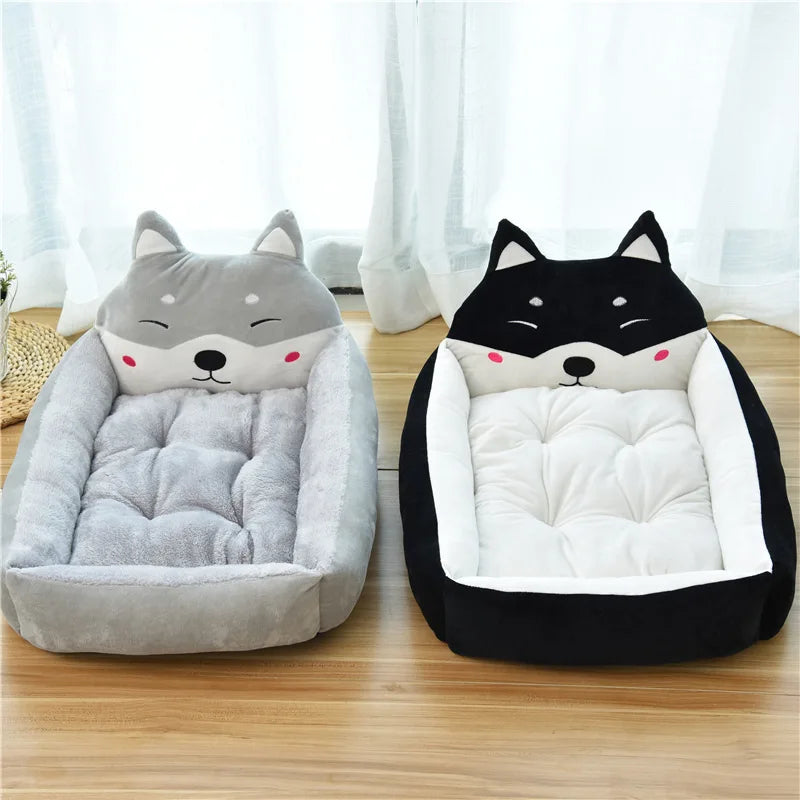 Cute Animal Shape Dog Beds for Large Small Medium Dogs Bed for Big Dogs Accessories for Large Dogs House Kennel Sofa Anti-stress