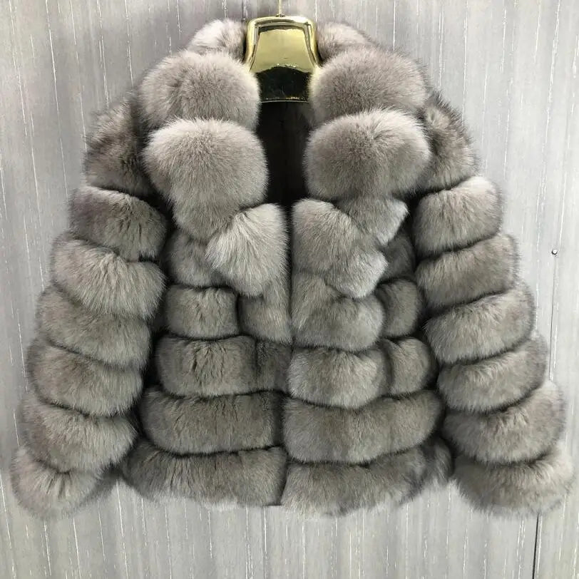 Real Fox fur coat women Vest Detachable Transform removable Fashion Luxury Thick Warm Coat Jacket Solid Fur