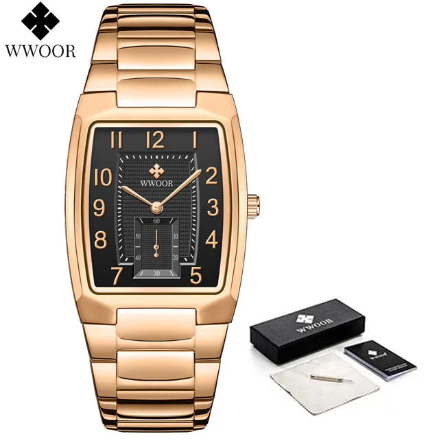 Fashion Women Wrist Watches WWOOR New Top Brand Luxury Creative Steel Ladies Bracelet Watch Dress Female Quartz Waterproof Clock