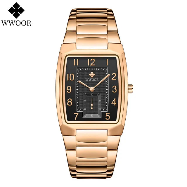 Fashion Women Wrist Watches WWOOR New Top Brand Luxury Creative Steel Ladies Bracelet Watch Dress Female Quartz Waterproof Clock