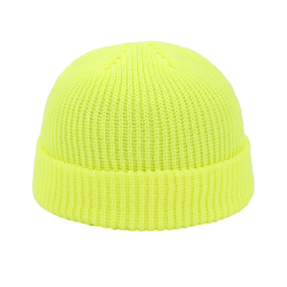 "Trendy Pumpkin Beanie - Warm Knitting Skull Cap for Men & Women - Unisex Hip-Hop Style Winter Hat"