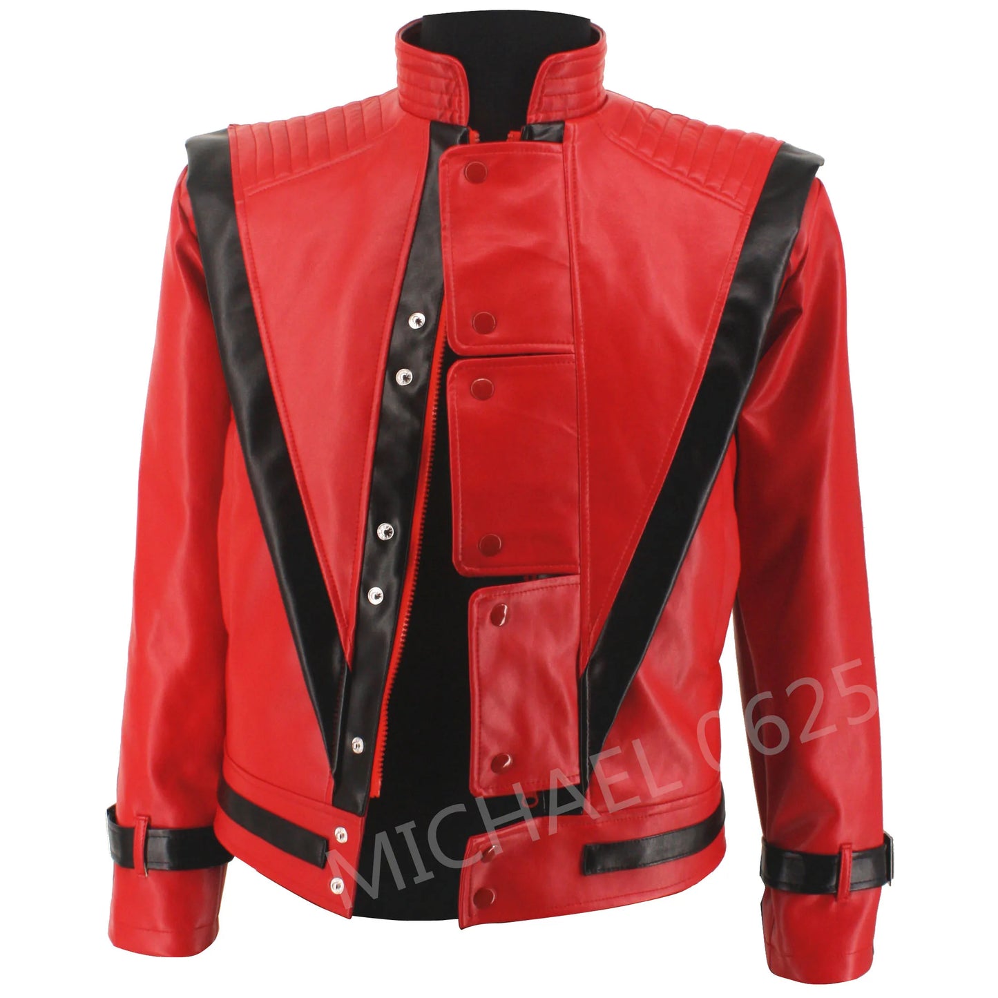 Michael Scary Night Red Leather Jacket Best Halloween Costume Christmas Gift