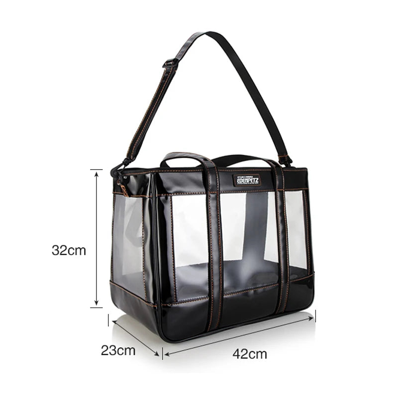 Fashion Clear Comfort Dog Carrier Tote Black White Small Pet Carrier Bag Chihuahua Yorkie Designer Puppy Outdoor Pugs Travel Bag