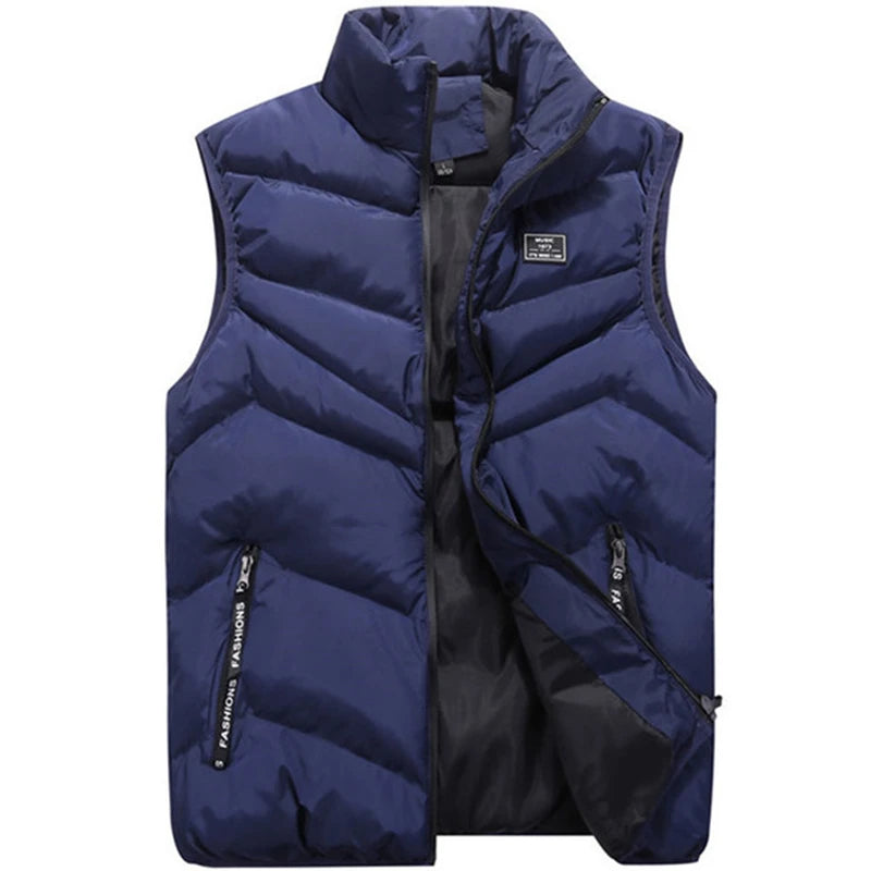 Crocodile brand Plus size vest Mens Jacket Sleeveless Vests  Jackets men Casual Coats Mens Vest Man Cotton Thicken Waistcoat 8XL