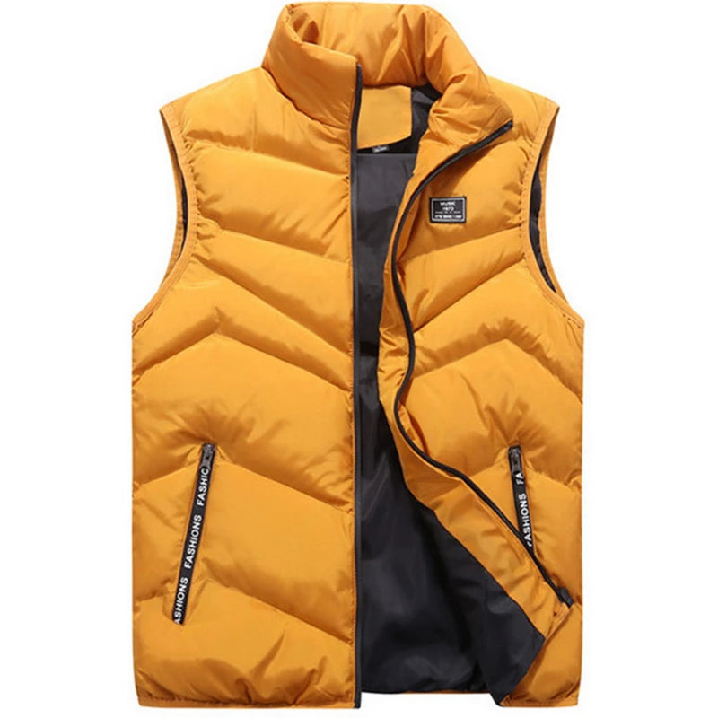 Crocodile brand Plus size vest Mens Jacket Sleeveless Vests  Jackets men Casual Coats Mens Vest Man Cotton Thicken Waistcoat 8XL