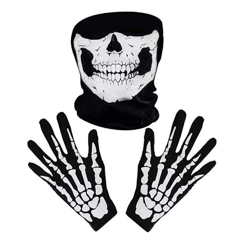 Halloween Gloves Skeleton Socks Scary Paw Gloves Bleeding Happy Halloween Party Decor For Men Women Horror Party