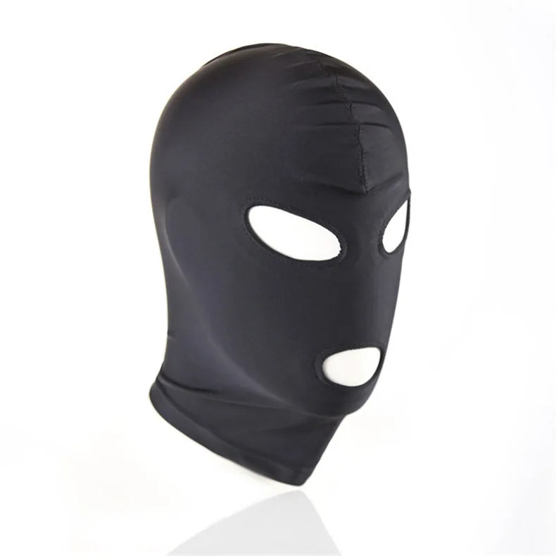 New Arrival 1/2/3 Hole Men Women Adult Spandex Balaclava Open Mouth Face Eye Head Mask Costume Slave Game Role Play