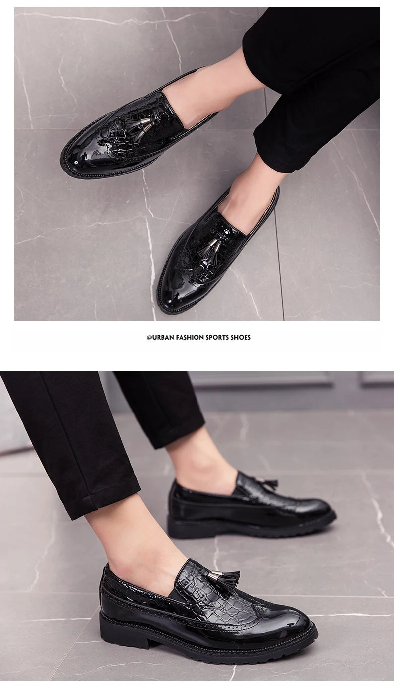 Fashion Shoe Office Shoes for Men Casual Shoes Breathable Leather Loafers Driving Moccasins Comfortable Slip on 2022 Three Color