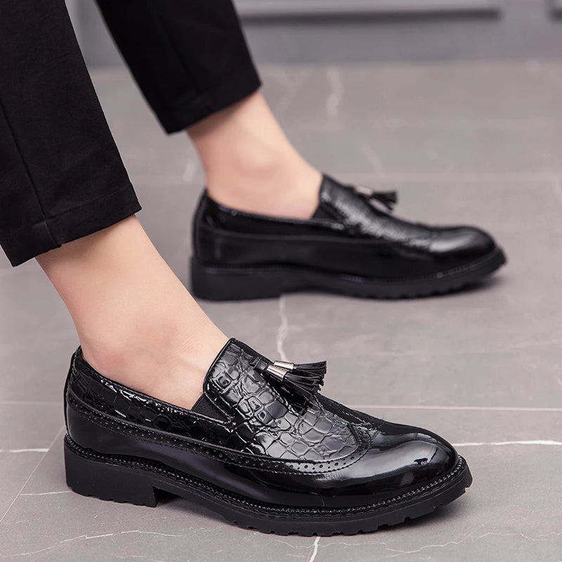 Fashion Shoe Office Shoes for Men Casual Shoes Breathable Leather Loafers Driving Moccasins Comfortable Slip on 2022 Three Color