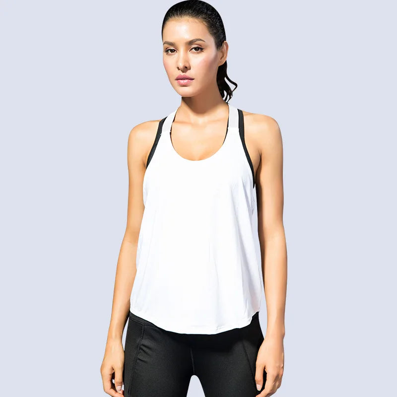 2024 Gym Tops Women's Sports Top Letter Backless Shirts Sleeveless Yoga Tops Fitness Running Quick Dry Tank Crop Top