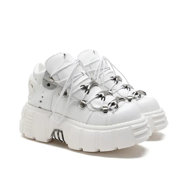 U-DOUBLE Marke Punk Stil Frauen Schuhe