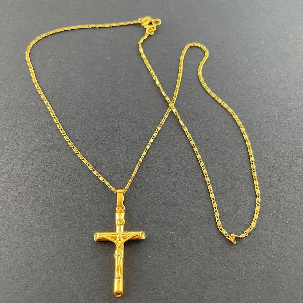 Gold Plated Cross Necklace