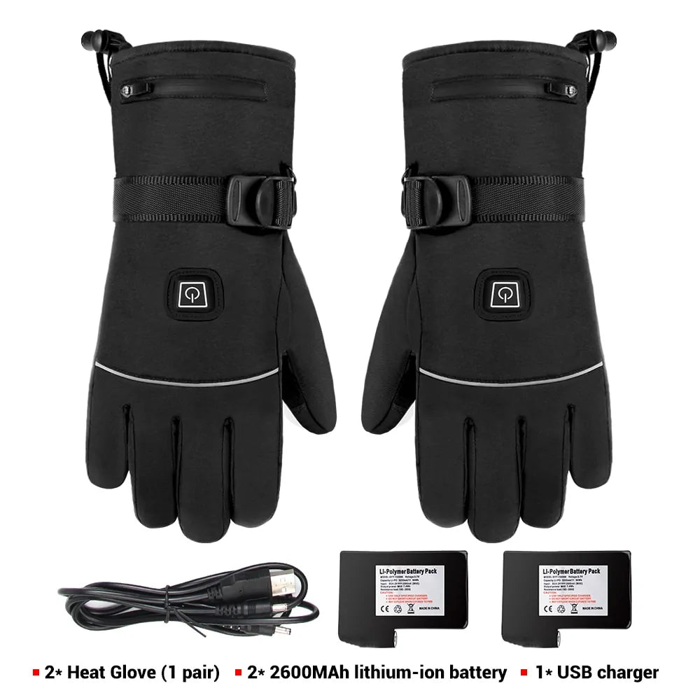 Motorradhandschuhe wasserdicht beheizt Guantes