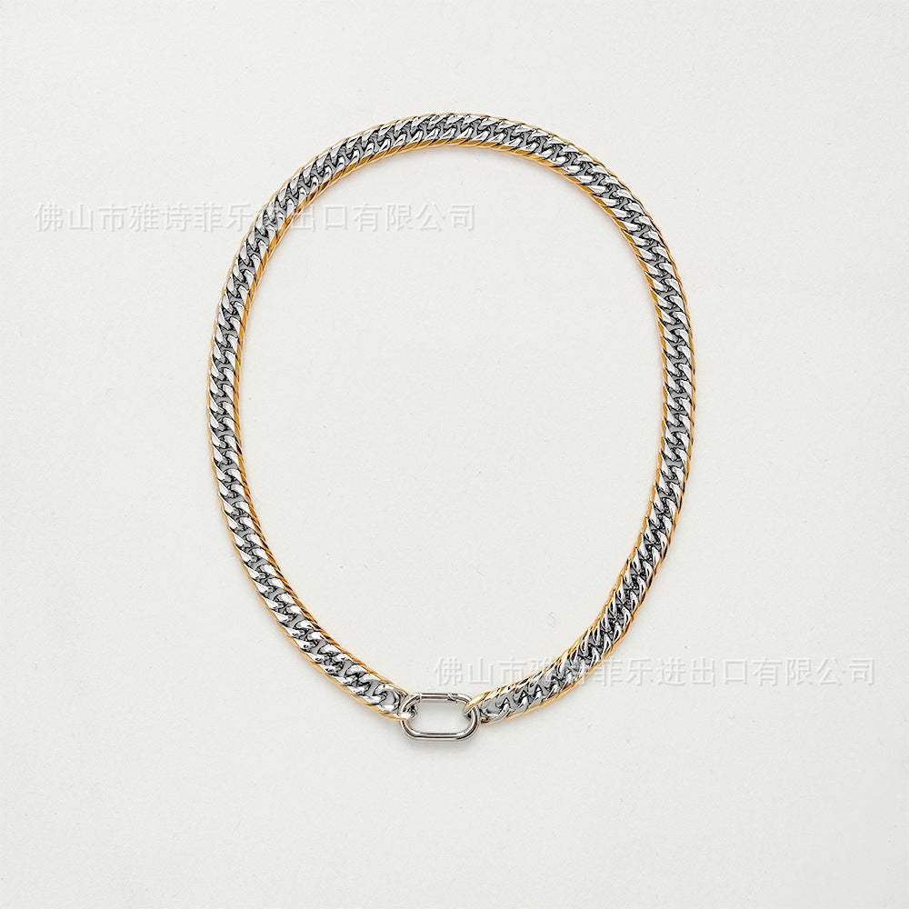 9MM Width Cuban Link Chain Hand Polished Necklace