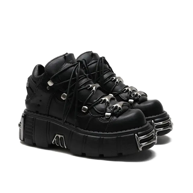 U-DOUBLE Marke Punk Stil Frauen Schuhe