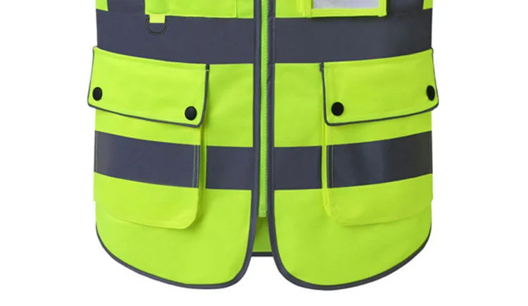 Size S-4XL High Visibility Road Working Reflective Vest Outdoor Motorcycle Cycling Safety Waistcoat Clothing Reflective Jacket