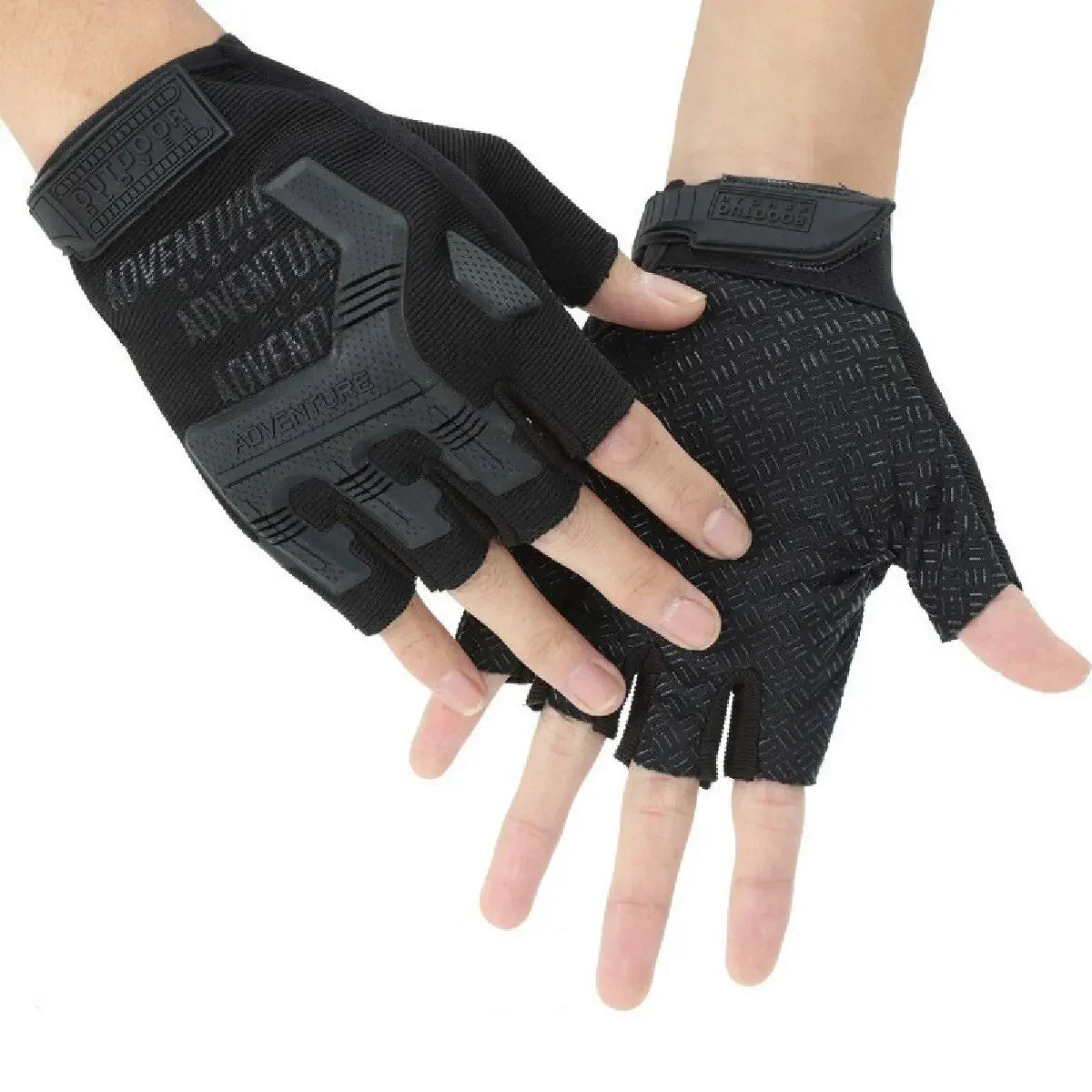 Fingerless Gloves Camouflage Mittens For Fitness Gym Male Anti-skid Motorcycle Men Women Moto Half Finger Fitness Gloves