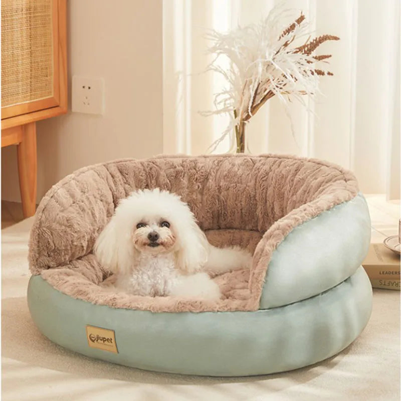 Pet Dog Bed Comfortable Donut Cuddler Round Dog Kennel Soft Washable Dog Cushion Bed Winter Warm Caseta Perro Home Furniture