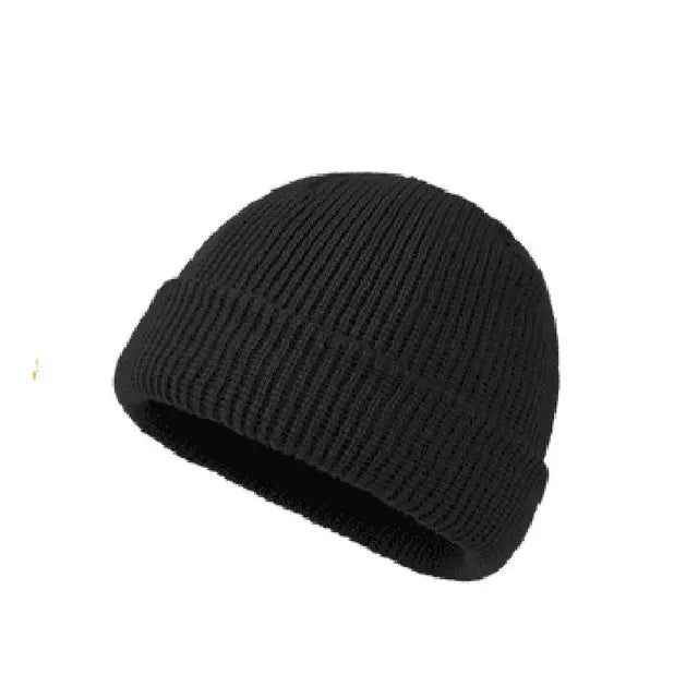 Knitted Hat for Men & Women Caps Wool Fashion Simple Warm Skullies Beanies Solid Autumn Winter Beanie Cap Trendy Style