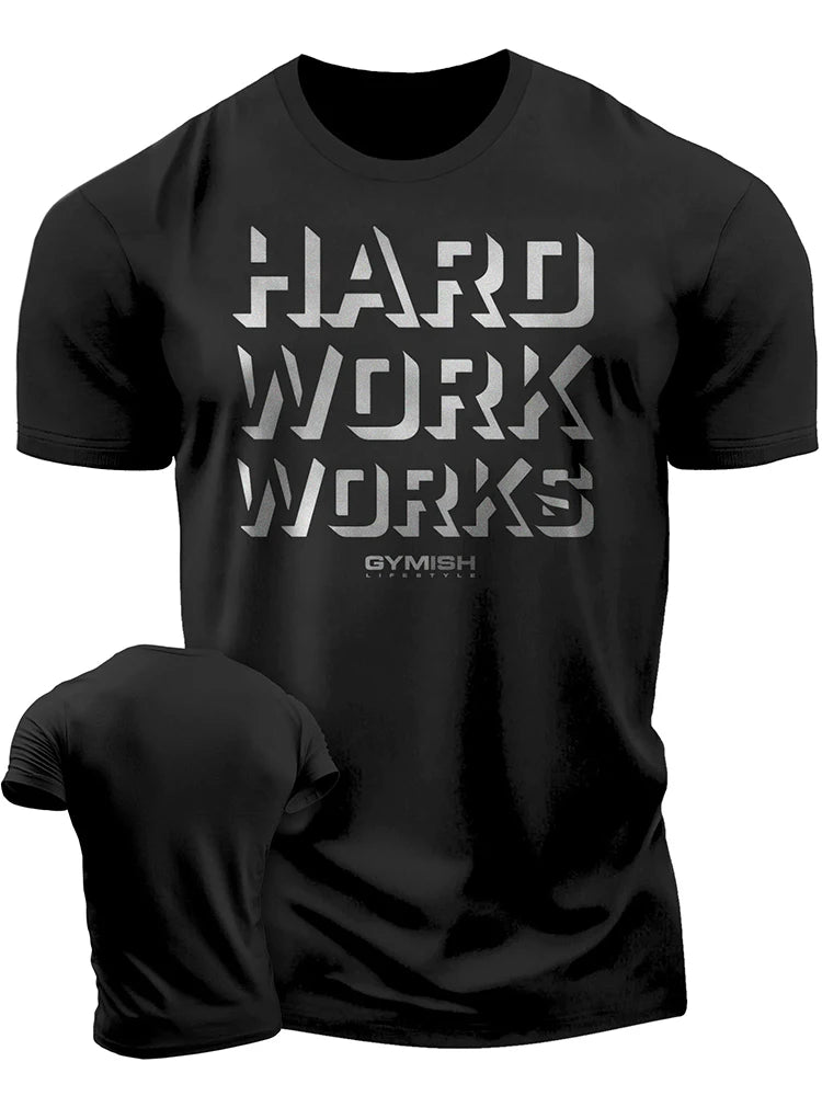 3D Printed Hammer Tire Workout T-Shirt Funny Gym T-Shirt High Quality Cotton Men's Short Sleeves Muscle Man Tough Guy T-Shirt