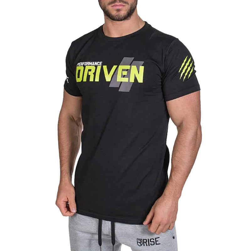 Men's Clothing Summer Casual T-shirt Gym Fitness Shirt Sports Running Tee Basketball Short Sleeve T-shirt Workout Sweatshirt