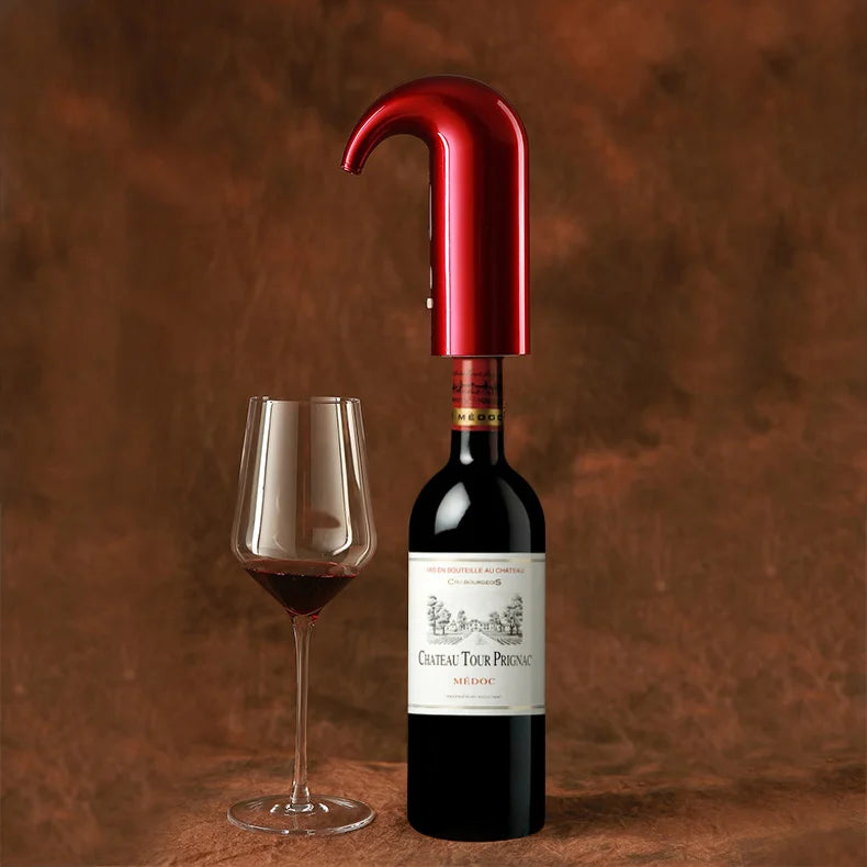 2023 INS Hot Bar Wine Accessories Tools For Rechargeable One Touch Button Decanter Wine Pump Electric Wine Aerator