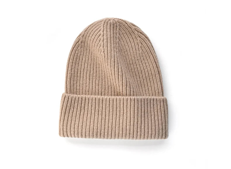 Solide Wollmütze Damen Herren Herbst Winter dicke warme gestrickte Wollmütze für Teenager Männer Beanie Weihnachtsgeschenke