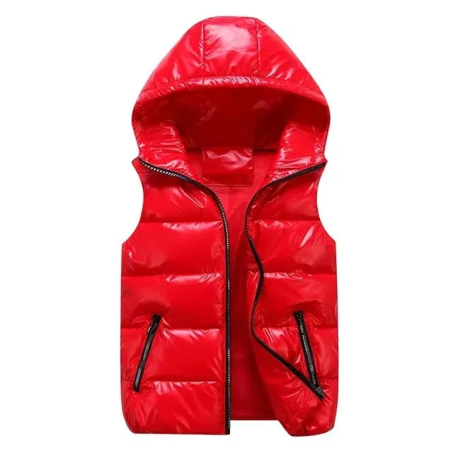 Men Winter Bright Color Vest men Waistcoat Jacket vest BodyWarmer Lightweight Windbreaker Down Coat Winter Cloth