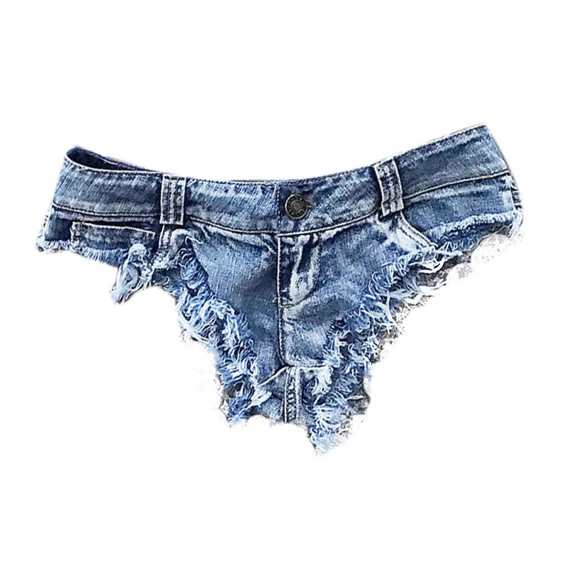 2025 New Women's Sexy Low Rise Mini Denim Shorts Jeans Hot Pants XS-XXL