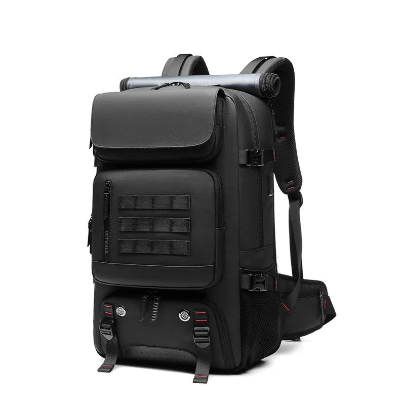 Men Travel backpack waterproof 17 inch Business Laptop Backpack with Separate Shoe Bag USB charging 50L outdoors Hiking Backpack