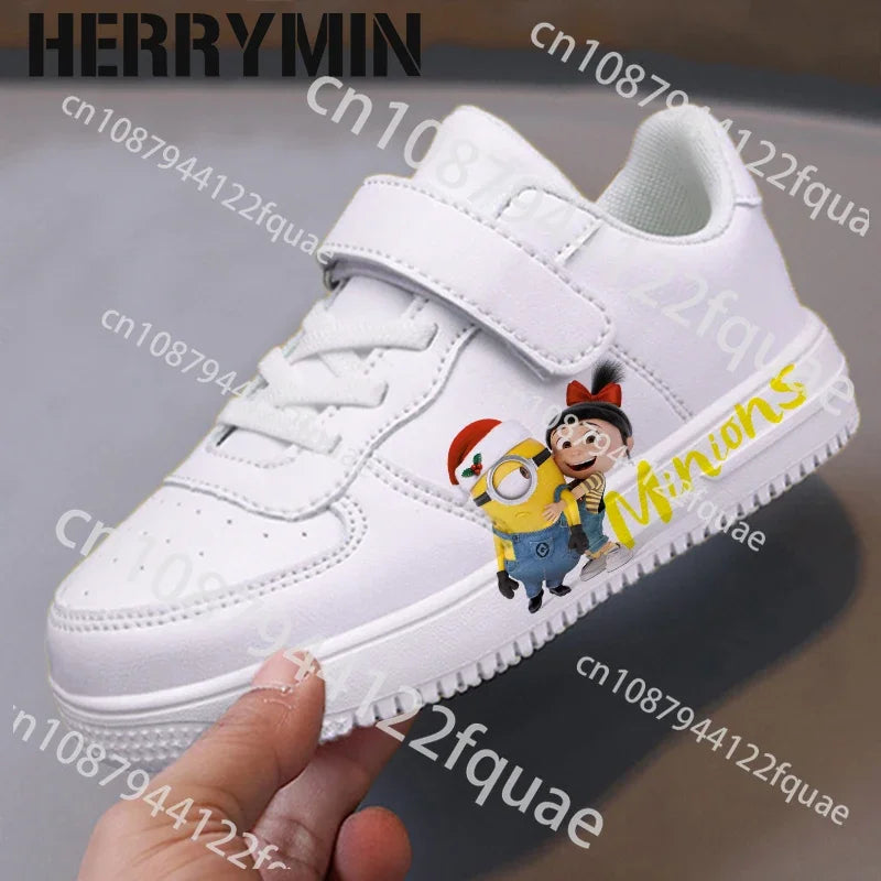 Minions shoes for kids children's Casual basketball Sneakers shoes for 8 and 9 year old girls boys Running Shoes Gift