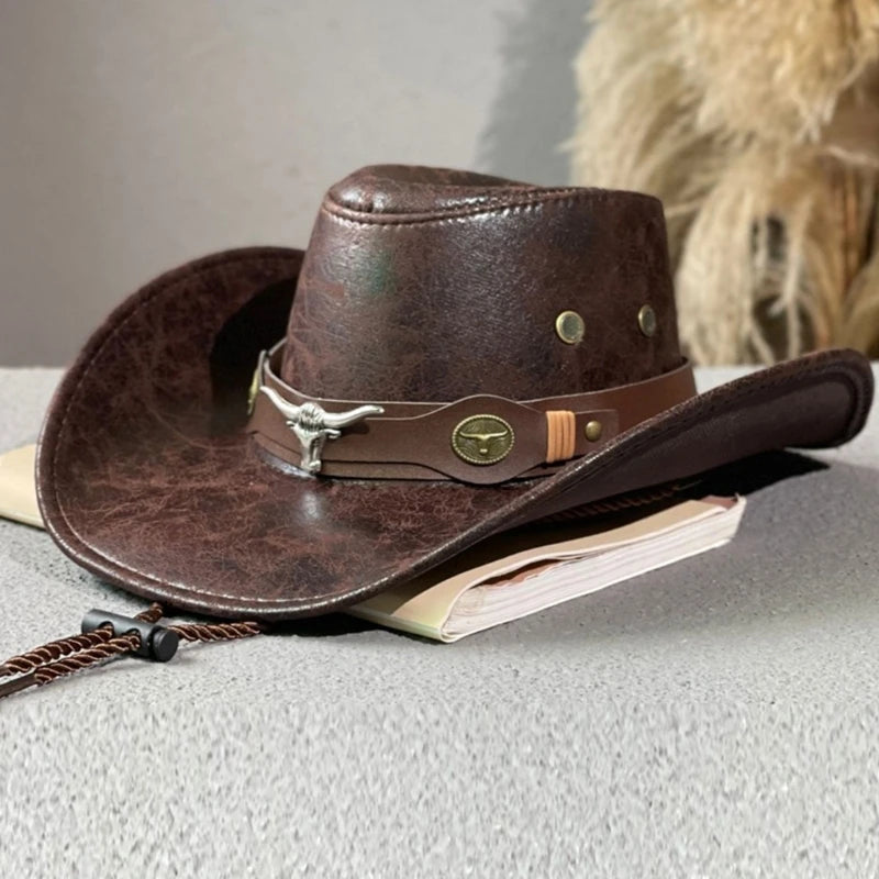 Western Cowboy Hut Niet Jazzs Mädchen Kostüm Cosplay Kappe Ornament Haushaltswaren für weibliche Teenager