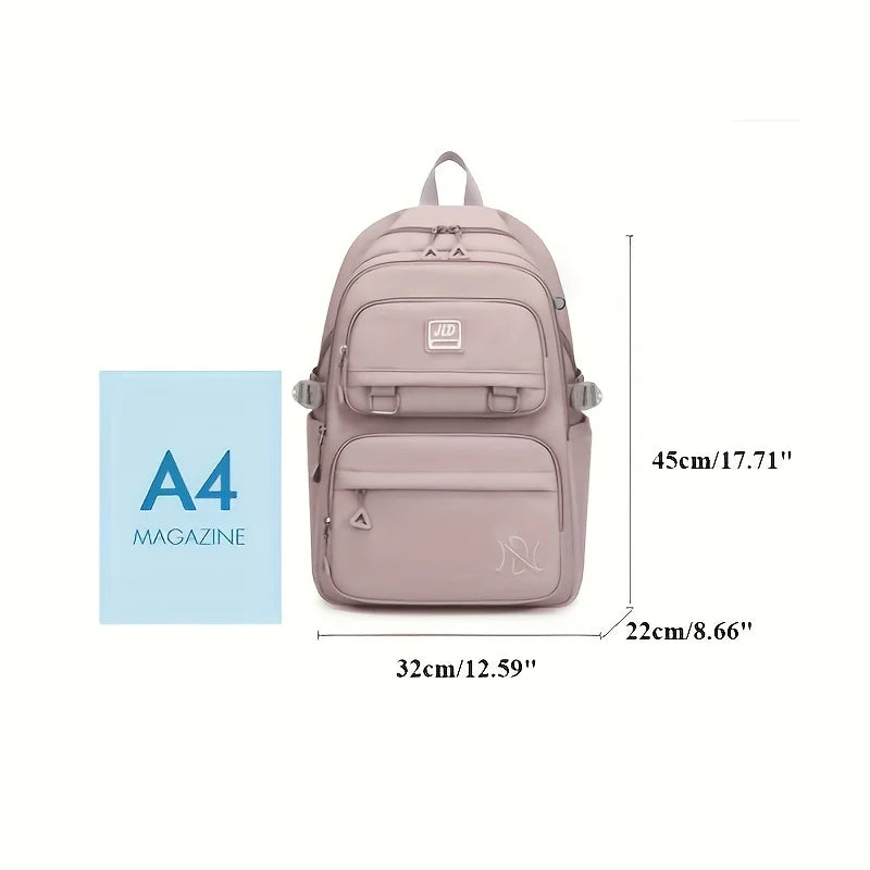 Large Capacity Students Backpack Casual Waterproof Nylon Double Shoulder Bag Fashion Travel College Bag