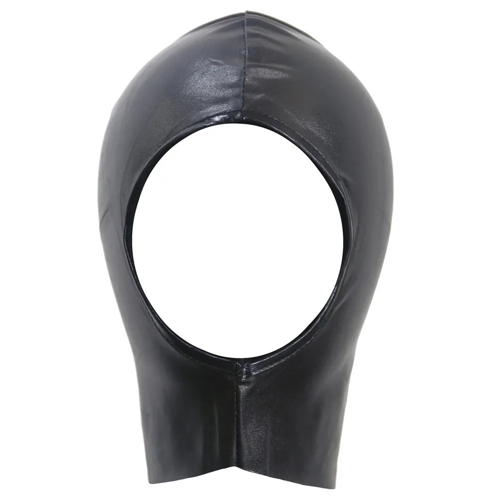 Women Men Latex Cosplay Face Mask Unisex Open Eyes and Mouth Breathable Headgear For Halloween Sexy Party Costumes Accessories