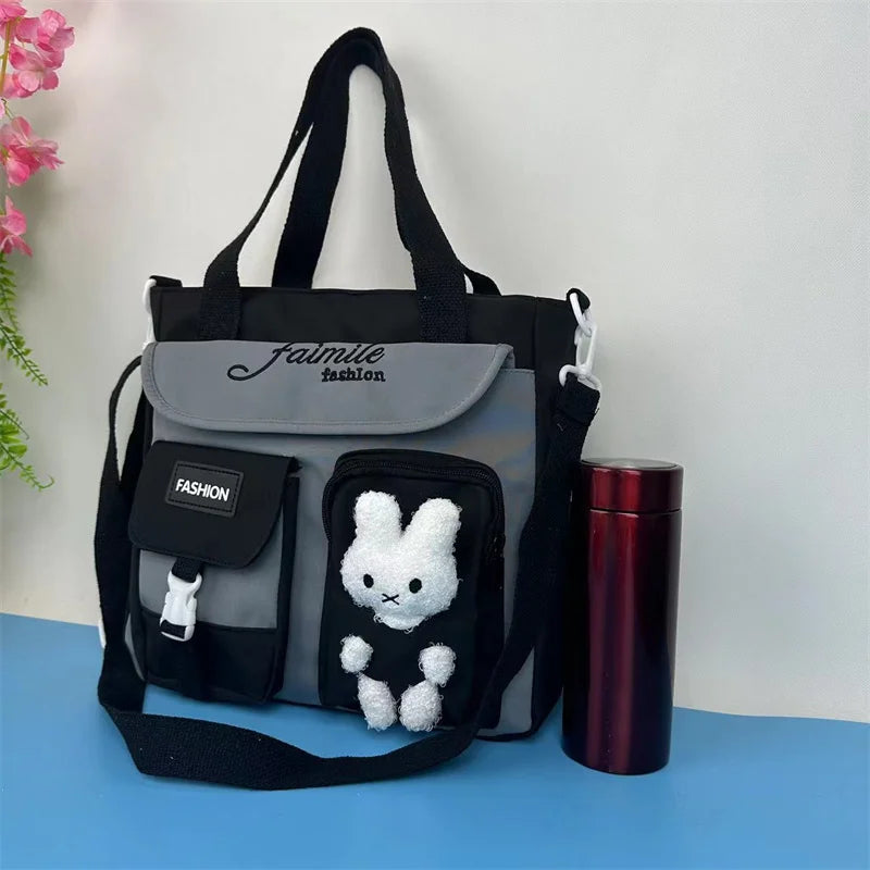 Waterproof Oxford Cloth Handbag Shoulder Bag Teen Girls Cartoon School Bags Women's Crossbody Bags