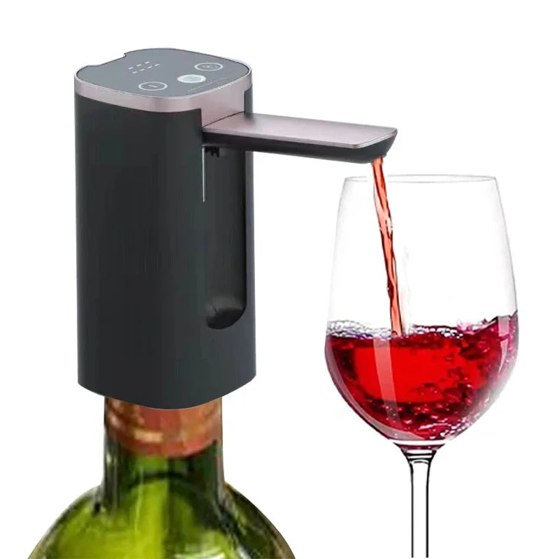 Electric Wine Separator Smart Alcohol Dispenser Quick Aerating Awakening Wine Decanter Dispenser Pump Bar Wine Pourer for Party