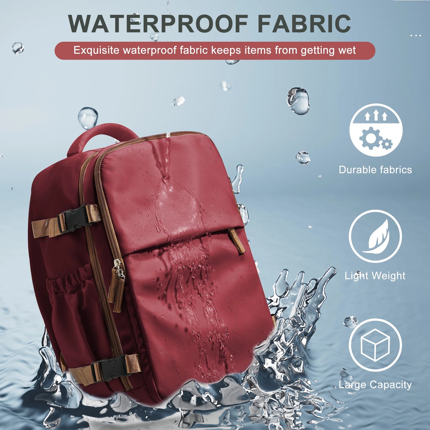 Travel Backpack Cabin Bag 40x30x20 Wizzair Carry-Ons, Aeroplane Men Women 15.6 inch Laptop Backpack, Waterproof Casual Bussiness