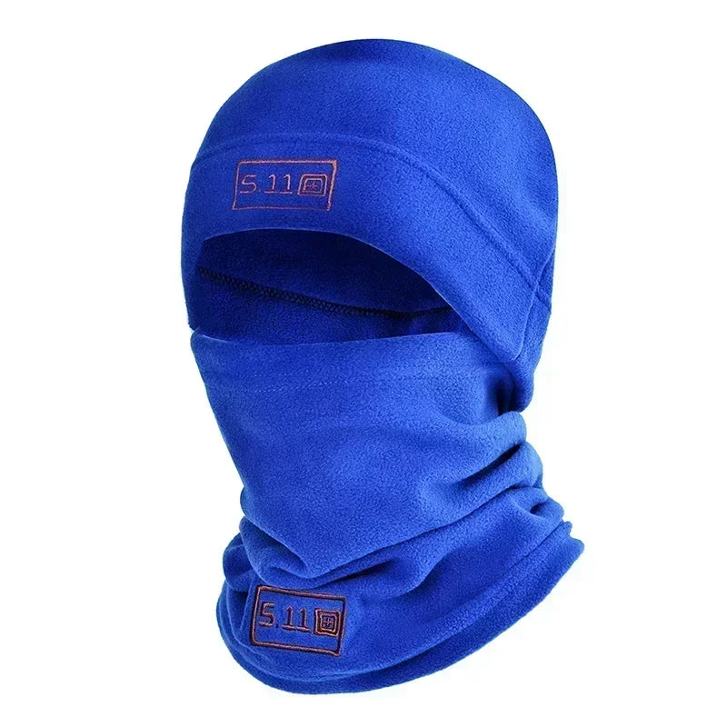 Tactical Military Fleece Hat and Scarf Set, Thermal Head Cover, Warm Balaclava, Face Mask, Sports Neck Protector, Winter