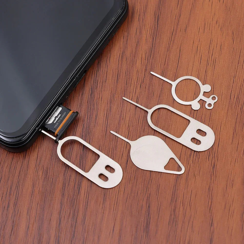 20Pcs Sturdy Metal Ejector Pins SIM Card Removal Openning Tool Tray Eject Pins Needle Opener for Smartphones IPhone 15 Samsung