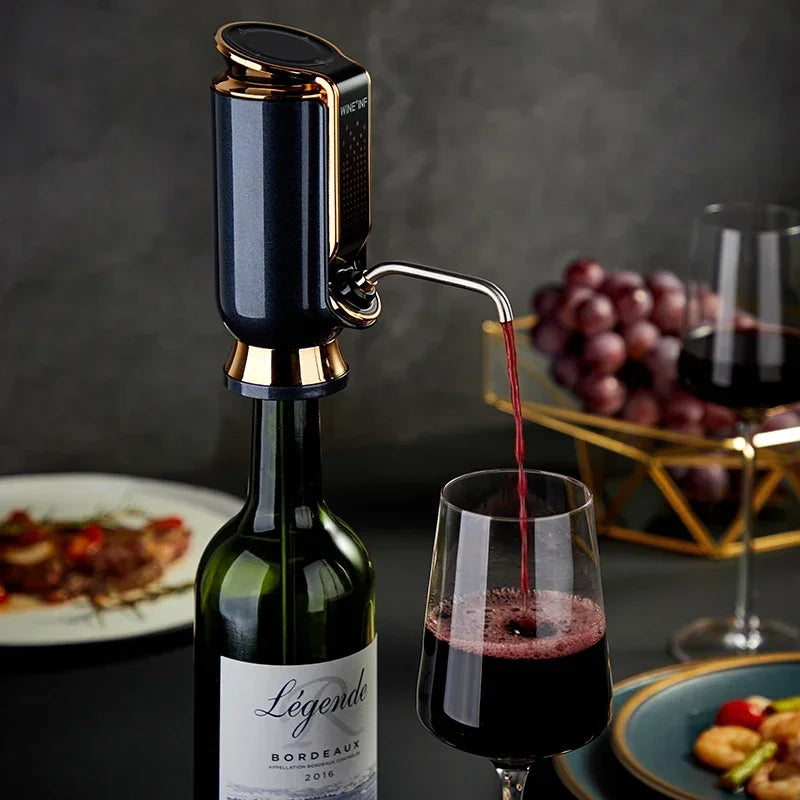 Electric Wine Aerator, Luxury EuropeanStyle Wine Decanter Set for Home Use, Automatic Wine Dispenser, Elegant Pouring Device