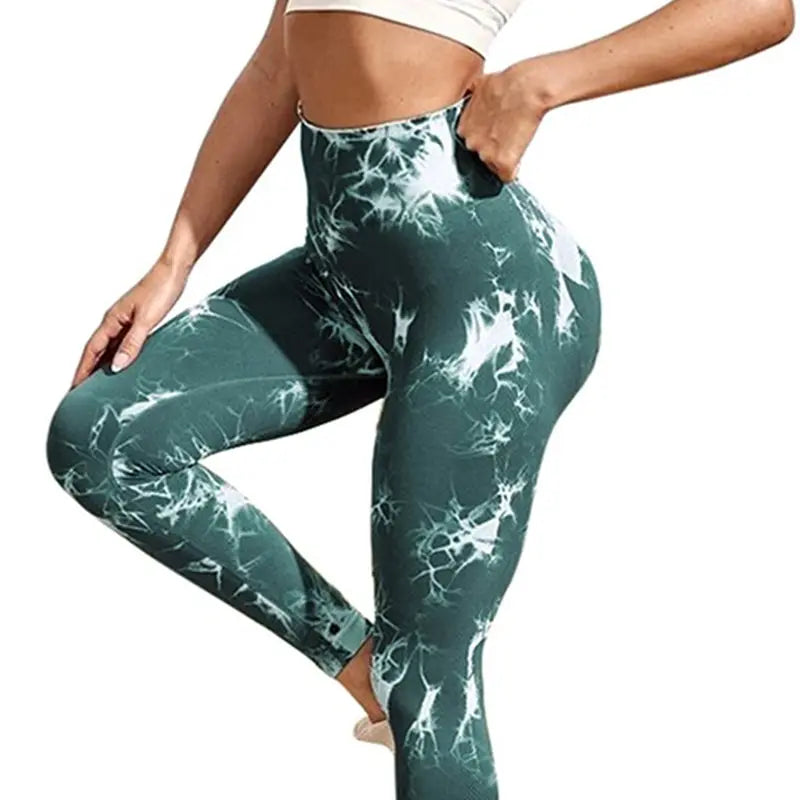 Seamless Tie Dye Leggings Women Sexy Fitness Gym Legging Push up High waist Leggings Sport Pants Women Clothing