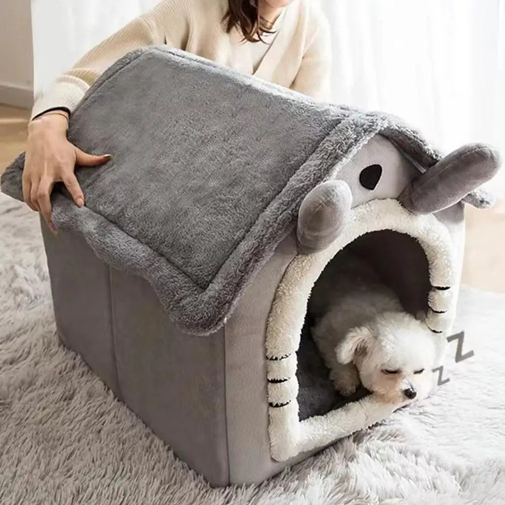 Pet Nest Cat Bed Cave Removable Cat House Cat Tent With Removable Mat Suitable For All Seasons Indoor Dog House Cat Bed