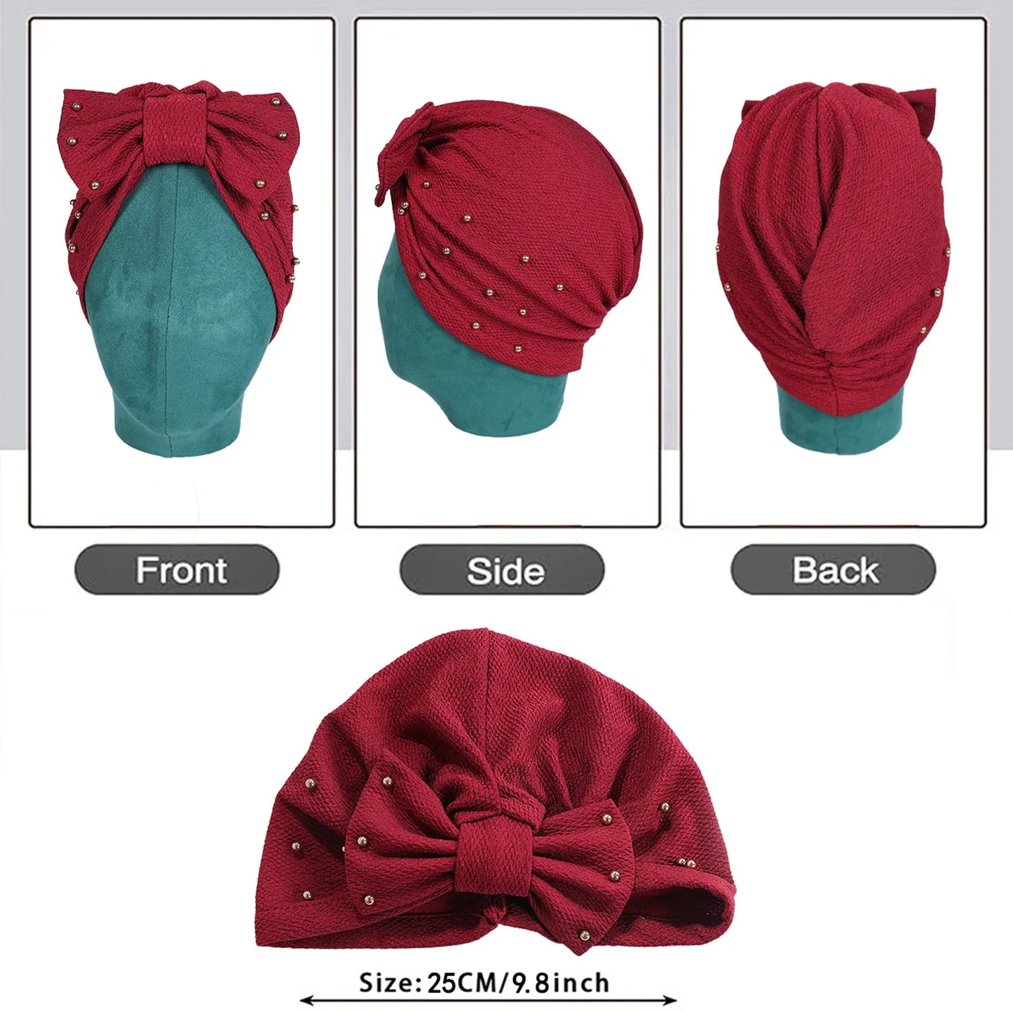 Women Muslim Hijab Bowknot Turban Indian Hat Cancer Chemo Cap Bonnet Beanies Hair Loss Headscarf Headwear Scarf Turbante Mujer