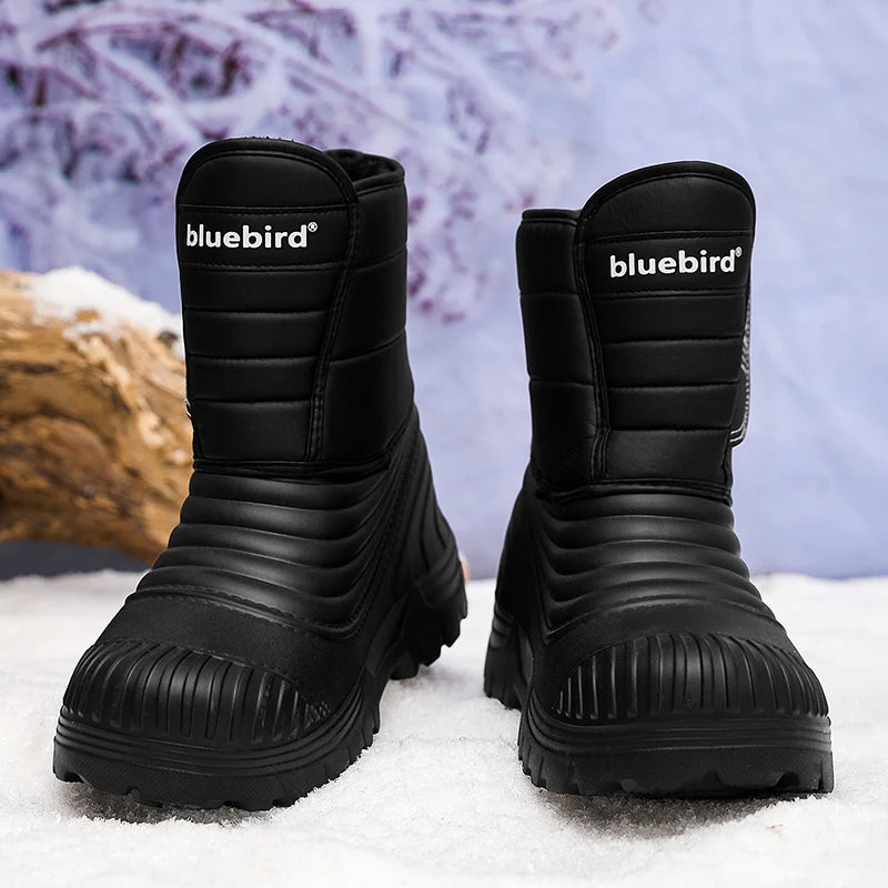 New Men's Winter Boots Warm Plush Snow Boots High Quality Waterproof High-Top Men's Ankle Boots Outdoor Men Hiking Boots Sneaker